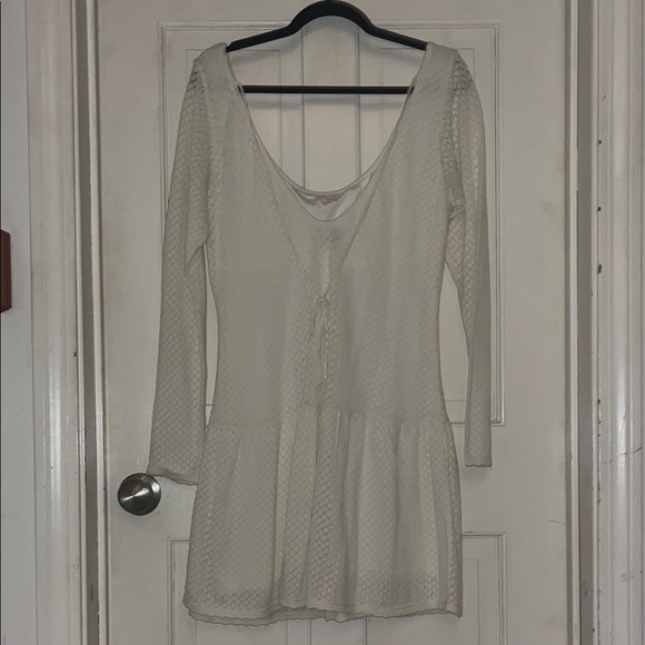 Hollister White Long Sleeve Sheath Dress - Picture 3 of 3